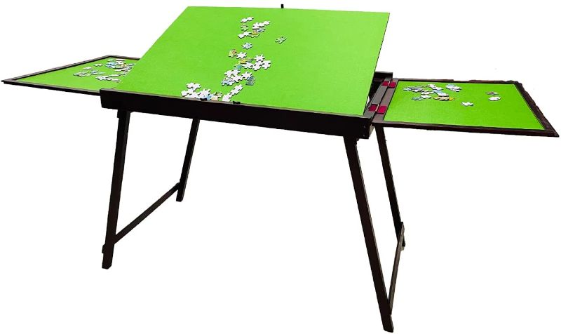 Photo 1 of (US Stock) Adults Kids Children Wood Jigsaw Puzzle Table Large Portable Folding Table for Puzzle Games Home Furniture - Suitable for 1500pcs Puzzles
