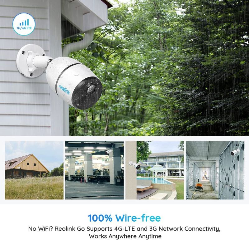 Photo 3 of 3G/4G LTE Cellular Security Camera, True Outdoor Wire Free, Solar/Rechargeable Battery Powered, Cloud/SD Card Storage, Starlight Night Vision, 2 Way Talk, PIR Motion Sensor, Reolink Go - US Version
