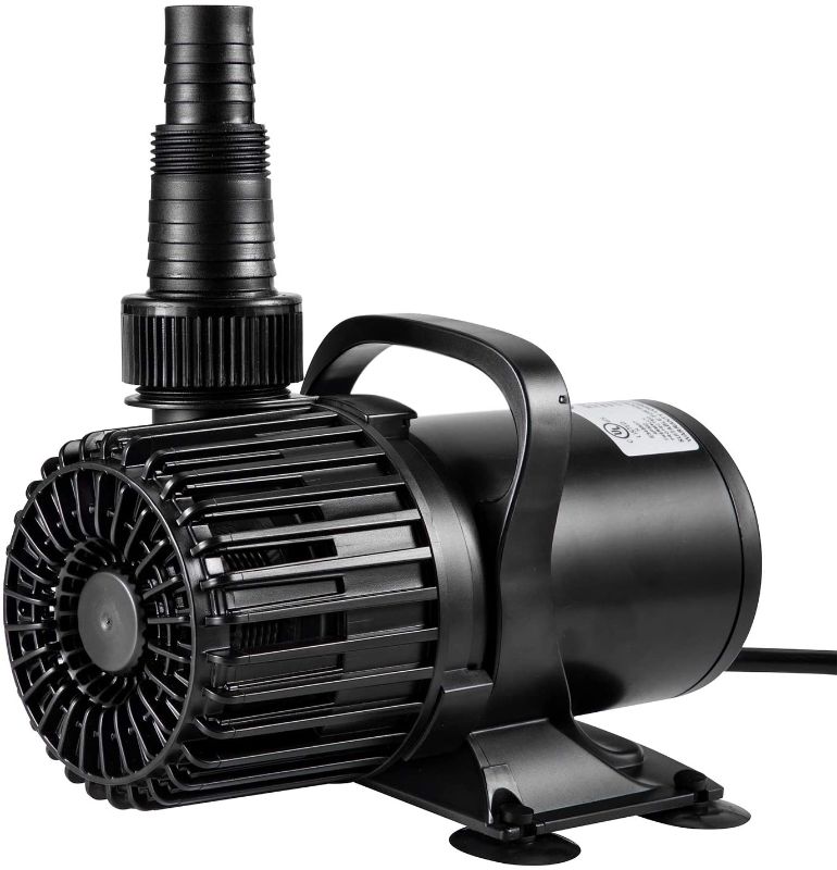 Photo 1 of VIVOSUN 2600 GPH 120W Ultra-Quiet Submersible Water Pump w/ 20.3-ft. Power Cord and Strong, High Lift for Pond Waterfall, Fish Tank, Statuary, or Hydroponics
