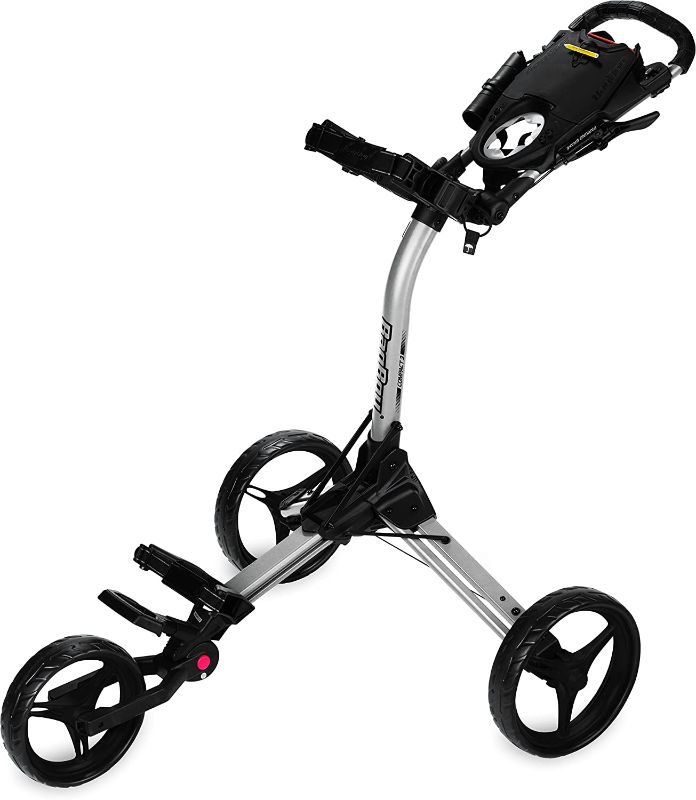 Photo 1 of Bag Boy Golf Compact 3 Push Cart (Silver/Black)
