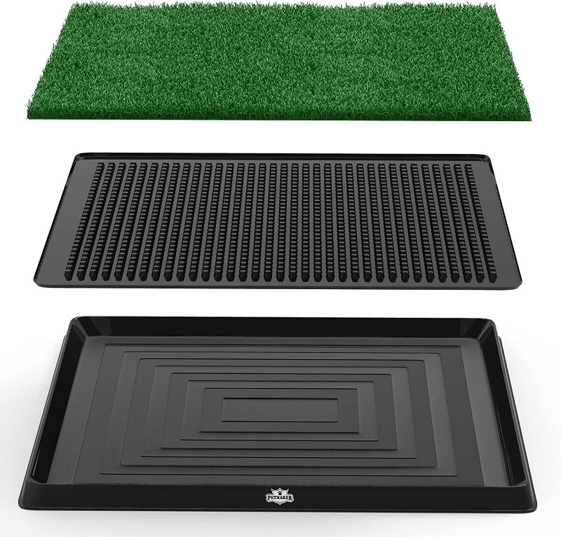 Photo 1 of Artificial Grass Puppy Pad Collection - for Dogs and Small Pets – Portable Training Pad with Tray – Dog Housebreaking Supplies by PETMAKER
