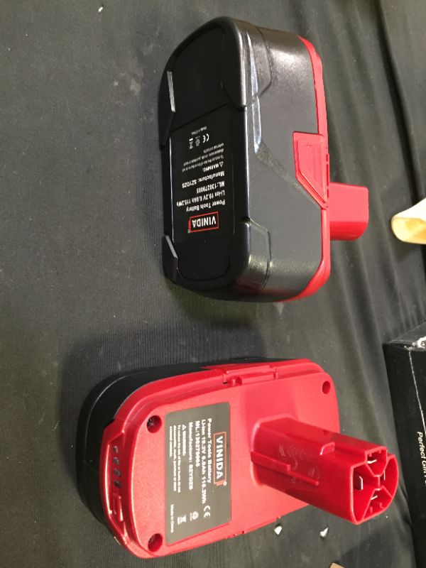 Photo 1 of 2pack of vinida power tool battery