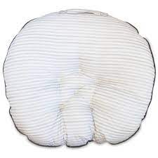 Photo 1 of Boppy Preferred Newborn Lounger Gray Pennydot and Watercolor Stripes