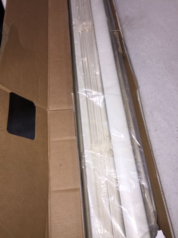 Photo 1 of GII Deluxe Sundown Alabaster Cordless Room Darkening Vinyl Mini Blind with 1 in. Slats 33 in. W x 64 in. L
