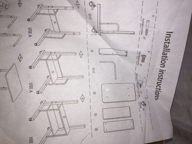 Photo 1 of standing rolling computer desk