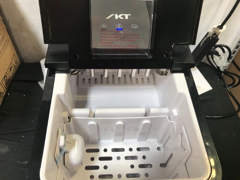 Photo 1 of IKT Ice Maker, ice Makers countertop,self-Cleaning,26.5 lbs per Day, 9 ice Ready in 6 Minutes, with Ice Scoop and Bucket…
