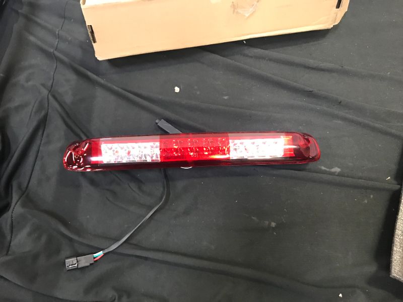 Photo 2 of 3rd Third Brake Light for 1999-2006 Chevy Silverado/GMC Sierra LED Cargo Light High Mount Lamp GMT800 Chrome Housing Red Lens
