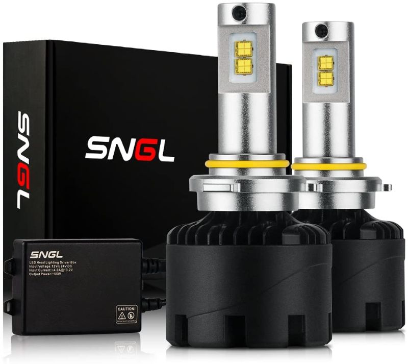 Photo 1 of SNGL Super Bright LED Headlight Bulbs 9006 ( HB4 ) - Adjustable-Beam- 110w 12,400Lm - 6000K Bright White
