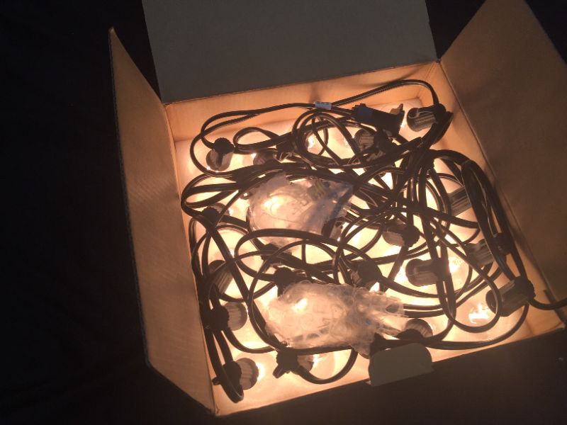 Photo 2 of generic incandescent string lights 25 bulbs with 2 extra 