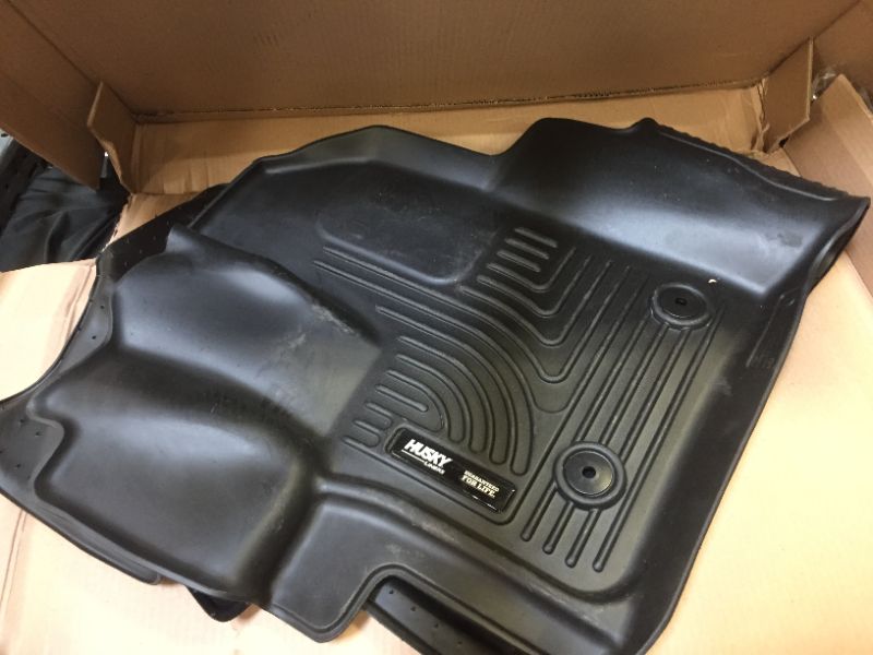 Photo 2 of Husky Liners - 53481 Fits 2015-19 Ford Transit-150, 2015-19 Ford Transit-250, 2015-19 Ford Transit-350 X-act Contour Front Floor Mats Black
