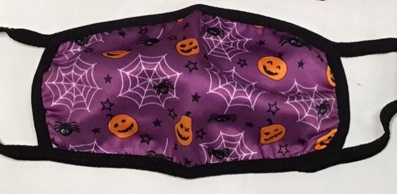 Photo 4 of 5 Pack Halloween Themed ReUsable Cotton Face Masks for Kids- Great for Trick or Treating or Halloween Party-5 Different Designs