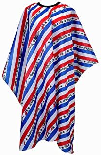 Photo 1 of 3 Pack-Flagsky Professional Barber Cape,Polyester Hair Cutting Salon Cape,Water And Stain Resistant Apron,Cutting Hair Beard Hairdressing Cape Anti-Static Haircut,Red White & Blue,57×61 inch