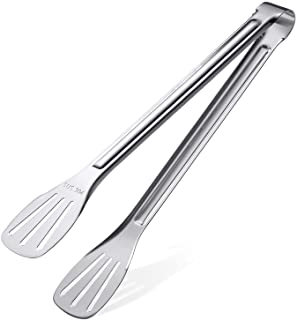 Photo 2 of 2 Pack-Extodry 304 Food Safe-Kitchen Tongs(12'')-Easy to Clean Stainless Steel Cooking Tongs Set,Polished Mirror Silver,Non Stick,Used for Salad,BBQ,Serving Tongs Utensils,Kitchen Gift etc