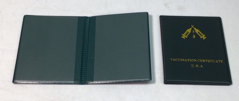 Photo 2 of 2 Pack Vaccination Card Holder- Wallet Style- Green 