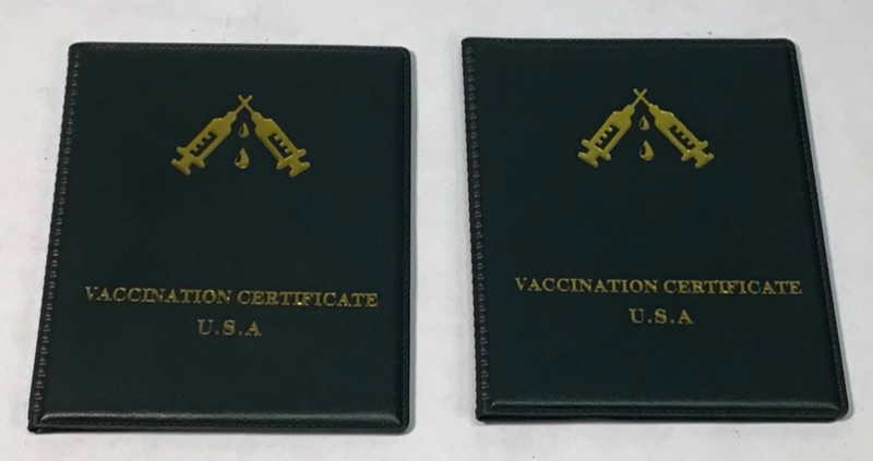 Photo 1 of 2 Pack Vaccination Card Holder- Wallet Style- Green 