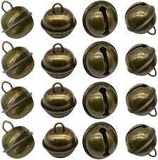 Photo 1 of 20 PCS VINTAGE JUNGLE BELL 1 INCHES ANTIQUW DECORATIVE TONE COPPER BELL