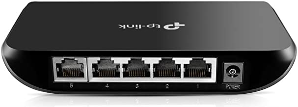 Photo 1 of TP-Link 5 Port Gigabit Ethernet Network Switch | Plug and Play | Desktop or Wall-Mount | Plastic Case Ethernet Splitter