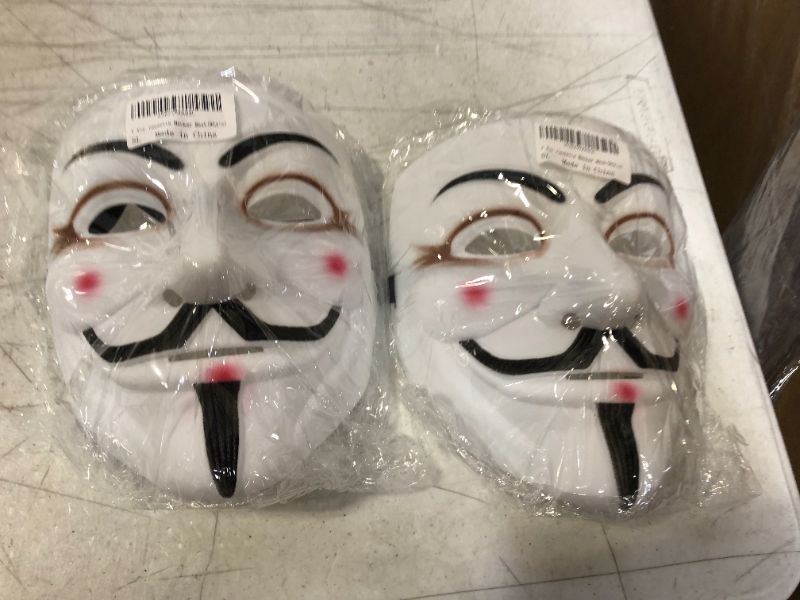 Photo 1 of 2 PACK ANONYMOUS MASK 