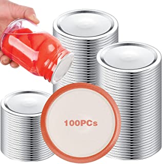 Photo 1 of Ball Canning Lids,Canning Lids Regular Mouth- 100pcs Mason Jar Lids, Split-type Leak Proof Secure Small Mouth Canning Jar Lids Regular Lids(70mm) (100PCS)