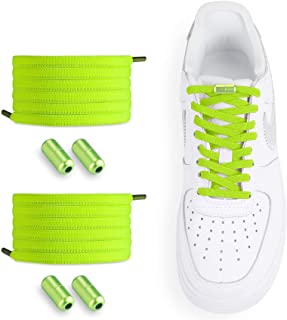 Photo 1 of No Tie Shoe Laces, (4pairs) Elastic Shoe Laces for Adults Sneakers, Shoe Lace Replacements Tieless Shoe Laces for Kids Shoes LACES ONLY