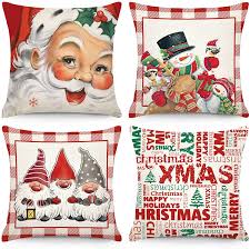 Photo 1 of CDWERD CHRISTMAS PILLOW COVERS 18x18 INCH SET OF 4