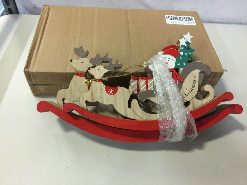 Photo 1 of 2 pc wooden Christmas décor