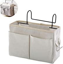 Photo 1 of Bedside Caddy Hanging Bed Organizer Storage Bag Pocket for Bunk and Hospital Beds,College Dorm Rooms Baby Bed Rails,Can be Placed Glasses,Books,Mobile Phones,Keys,Daily Supplies (Grey)