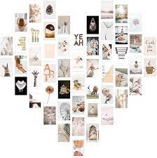 Photo 1 of 52 Pcs Room Decor Wall Collage Kit, Coffee Wall Decor for Bedroom Office, Aesthetic Wall Art, Posters for Room for Teen Girls Preppy, Cute Grunge Prints