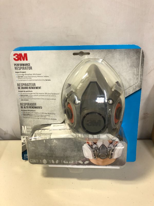 Photo 2 of 3M 6211PA1-A Dual Cartridge Paint Spray Respirator
