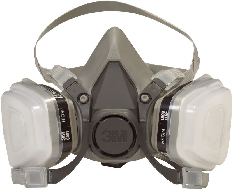 Photo 1 of 3M 6211PA1-A Dual Cartridge Paint Spray Respirator
