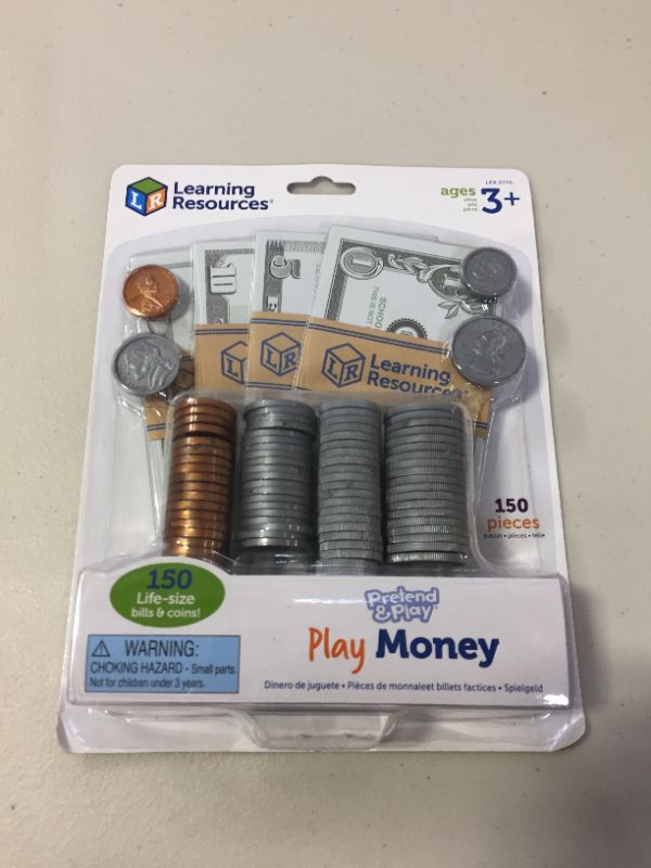 Photo 2 of Learning Resources Pretend & Play - Play Money for Kids, Easter Toys for kids, 150 Pieces, Ages 3+, Develops Early Math Skills, Pretend Money for Kids, Play Money Set