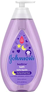 Photo 1 of Johnson's Bedtime Baby Bath with Soothing NaturalCalm Aromas, Hypoallergenic & Tear-Free Liquid Baby Bath Formula, No Parabens, Sulfates, Dyes, or Phthalates, 27.1 fl. oz
