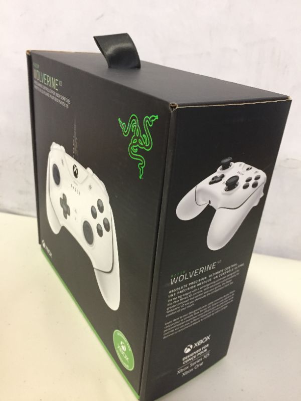 Photo 3 of Razer Wolverine V2 Wired Gaming Controller for Xbox Series X|S, Xbox One, PC: Remappable Front-Facing Buttons - Mecha-Tactile Action Buttons and D-Pad - Trigger Stop-Switches - White