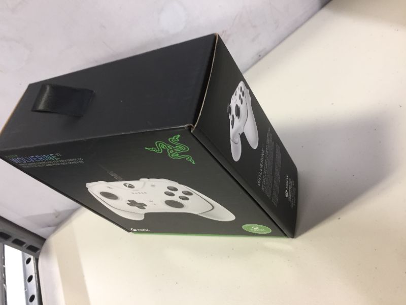 Photo 4 of Razer Wolverine V2 Wired Gaming Controller for Xbox Series X|S, Xbox One, PC: Remappable Front-Facing Buttons - Mecha-Tactile Action Buttons and D-Pad - Trigger Stop-Switches - White