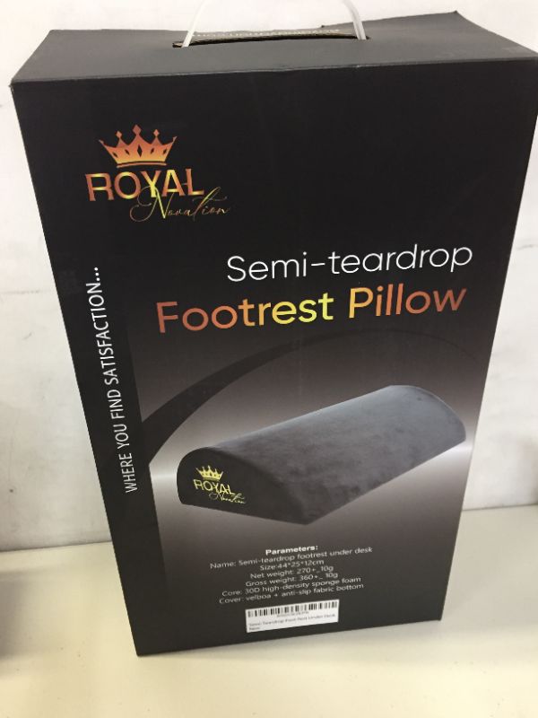 Photo 1 of Foot Rest for Under Desk - Ergonomic Foot Rest Cushion - Office Foot Stool Pillow - Portable Feet Cushion at Work - Fatigue Relieve Foot Rocker - Memory Foam Legs Support
