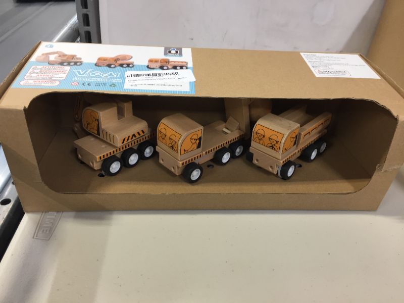 Photo 2 of Eapura Wooden Construction Vehicles Truck Toys Set
