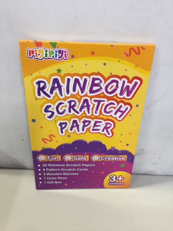 Photo 1 of PIGIPIGI QXNEW RAINBOW PAPER ART SUPPLY 2 STYLES MAGIC COLOR SCRATCH PAPER SHEET CRAFT FOR KIDS