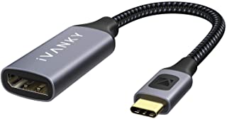 Photo 1 of USB C to DisplayPort Adapter,Ivanky 4K@60Hz Type C to DP, Compatible with MacBook Pro 2016,MacBook Air 2018,iMac 2019, Dell XPS 15, Samsung Galaxy S20/S10/S9, and More
