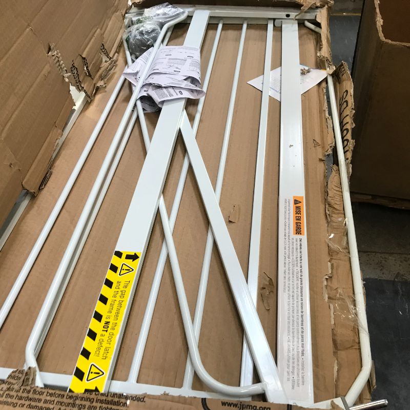 Photo 1 of Regalo Easy Step Extra Tall Walk-Through Gate, White, 41-in