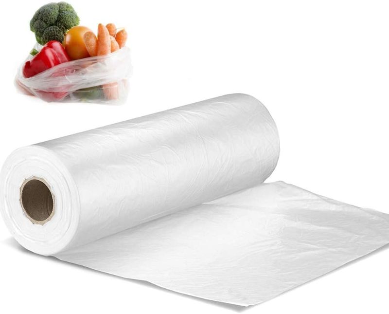 Photo 1 of 16" X 20" Plastic Produce Bag on a Roll, Clear Food Storage Bags for Bread Fruits Vegetable, 350 Bags/Roll