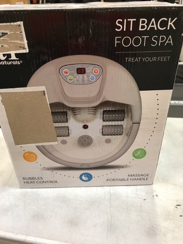 Photo 2 of Artnaturals Foot Spa Massager with Heat Lights and Bubbles - Soothe