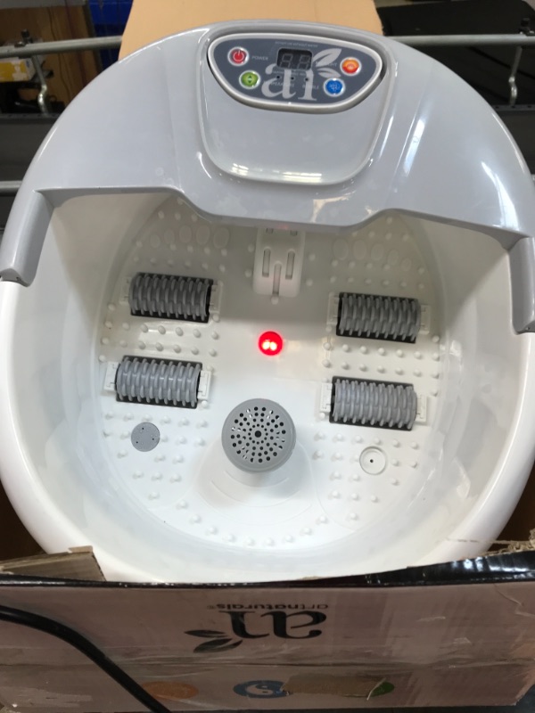 Photo 3 of Artnaturals Foot Spa Massager with Heat Lights and Bubbles - Soothe