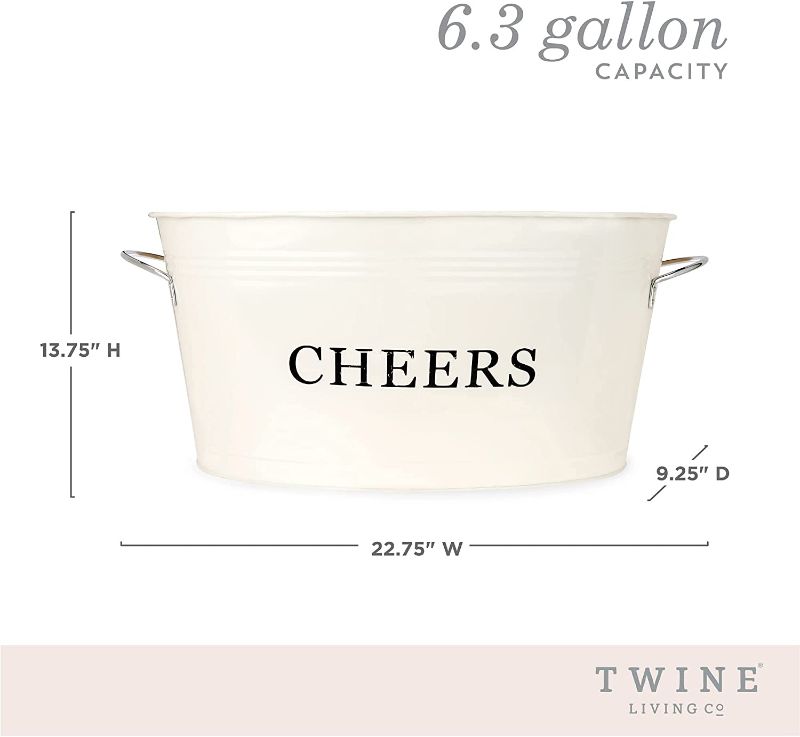 Photo 2 of Cheers Galvanized Metal Tub by Twine