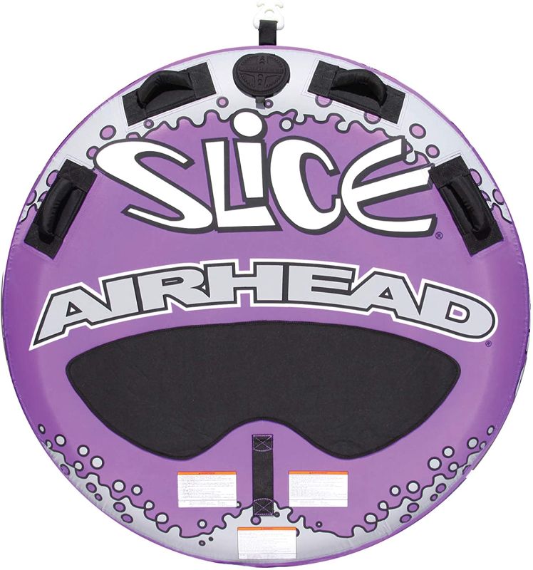 Photo 1 of Airhead Slice | 1-2 Rider Towable Tube for Boating, Purple and Black (AHSL-4W)
