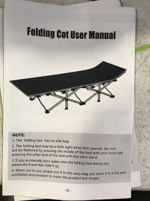 Photo 1 of CAMPING FOLDING COT 