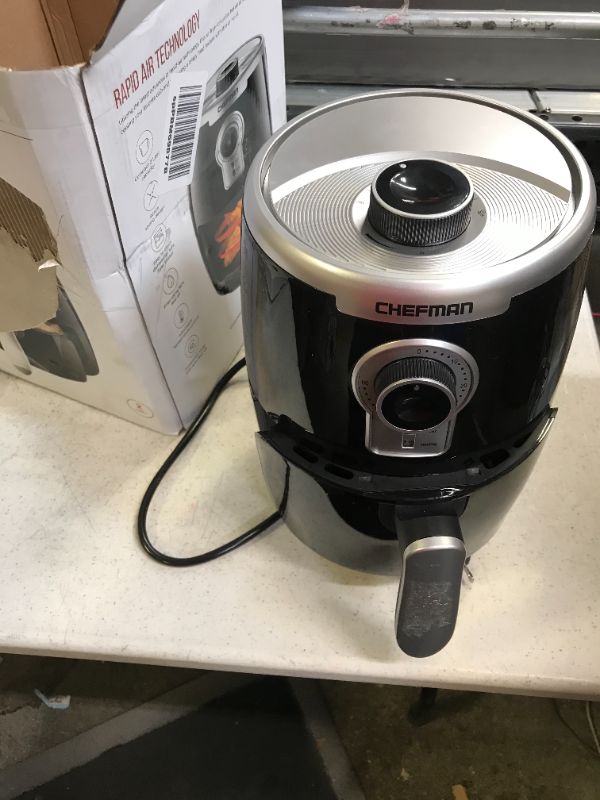 Photo 2 of Chefman Turbofry 2 Liter Air Fryer, Dishwasher Safe Basket & Tray