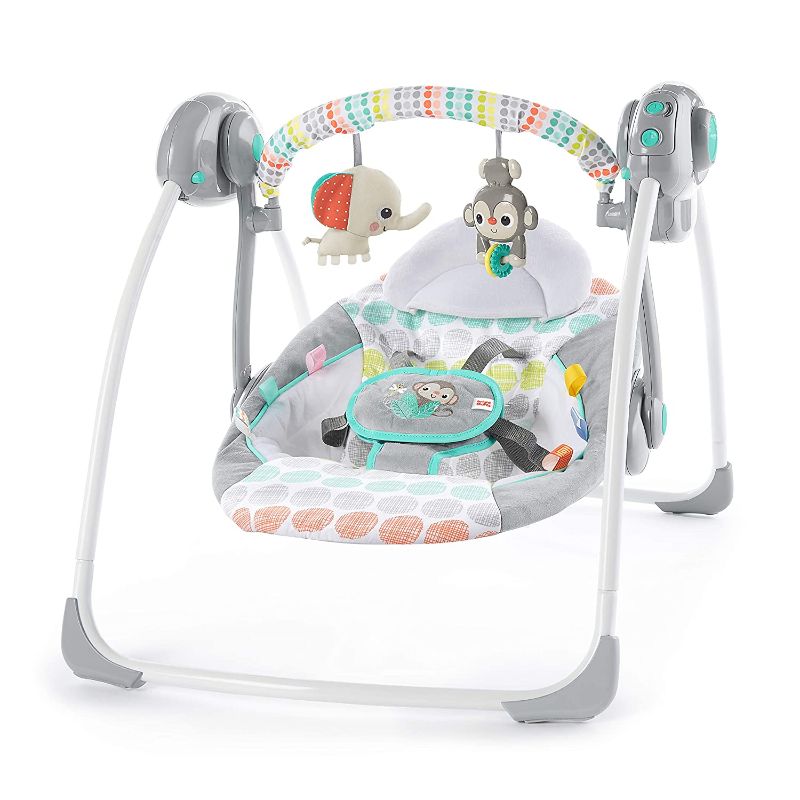 Photo 1 of Bright Starts Whimsical Wild Portable Compact Automatic Swing with Melodies
