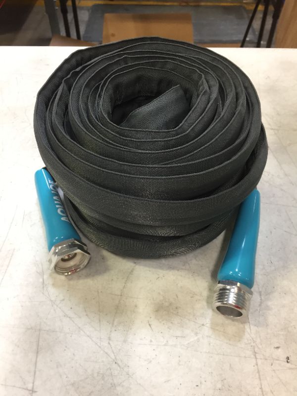 Photo 2 of Aqua Joe Ajfjh50-Pro Ultra Flexible Kink Free Fiberjacket Garden Hose