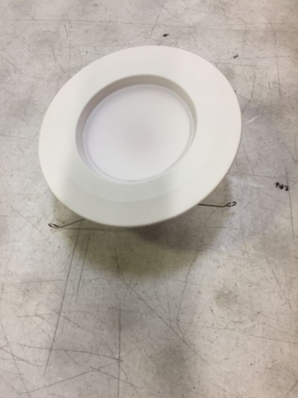 Photo 1 of Commercial Electric 5 in. and 6 in. White Recessed LED Trim with 2700K, 90 CRI