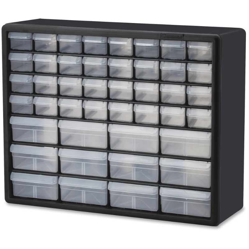 Photo 1 of 5-13/16L X 20W X 6-3/8H Black Drawer Bin Cabinet, Depth: 6-3/8